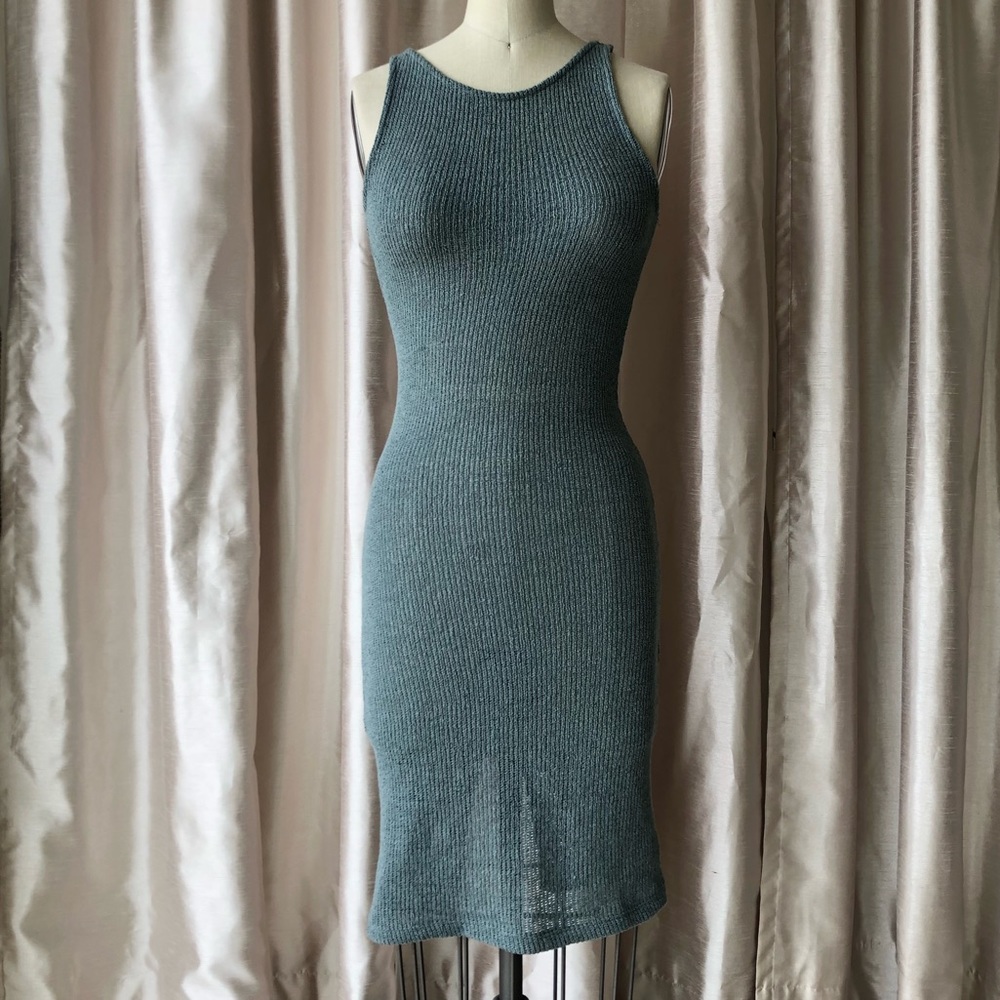 Zara knit dress in sage color 👗